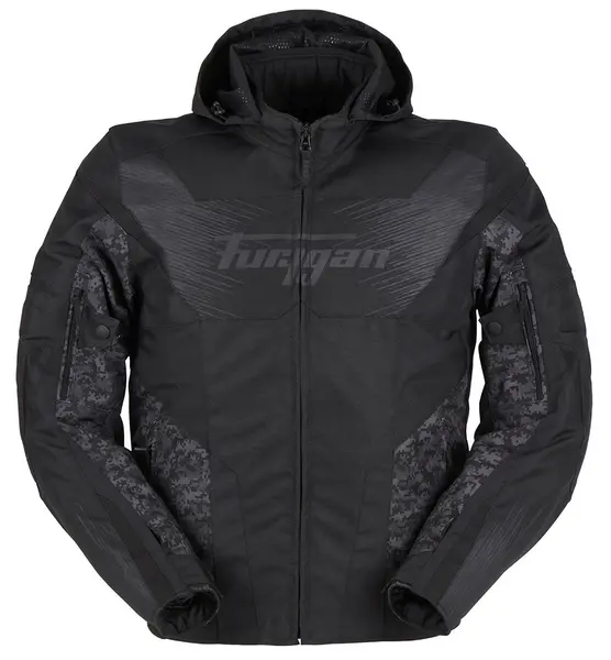 Image of Furygan Shard Jacket Black Pixel Size L