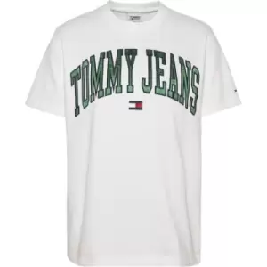 Image of Tommy Jeans Tjw Rlxd Collegiate Logo Ss - White