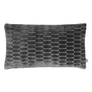Image of Rialta Geometric Rectangular Cushion Shadow