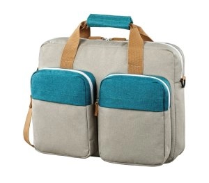 Image of Hama "Florence" Notebook Bag, up to 40cm (15.6"), petrol/grey
