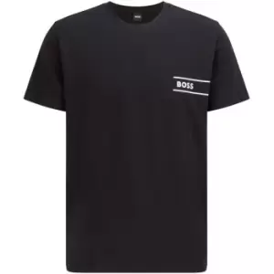 Image of Boss Logo Crew T-Shirt - Black