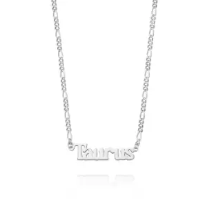 Image of Daisy London Jewellery 925 Sterling Silver Taurus Zodiac Necklace Sterling Silver