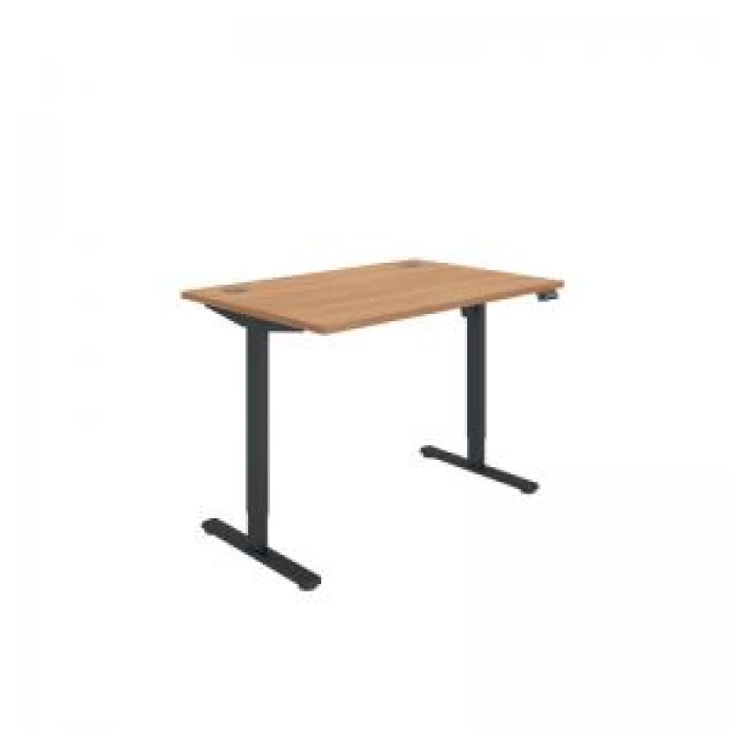 Image of Polaris Single Motor Sit/Stand Desk 1200x800 Beech/Black KF800079
