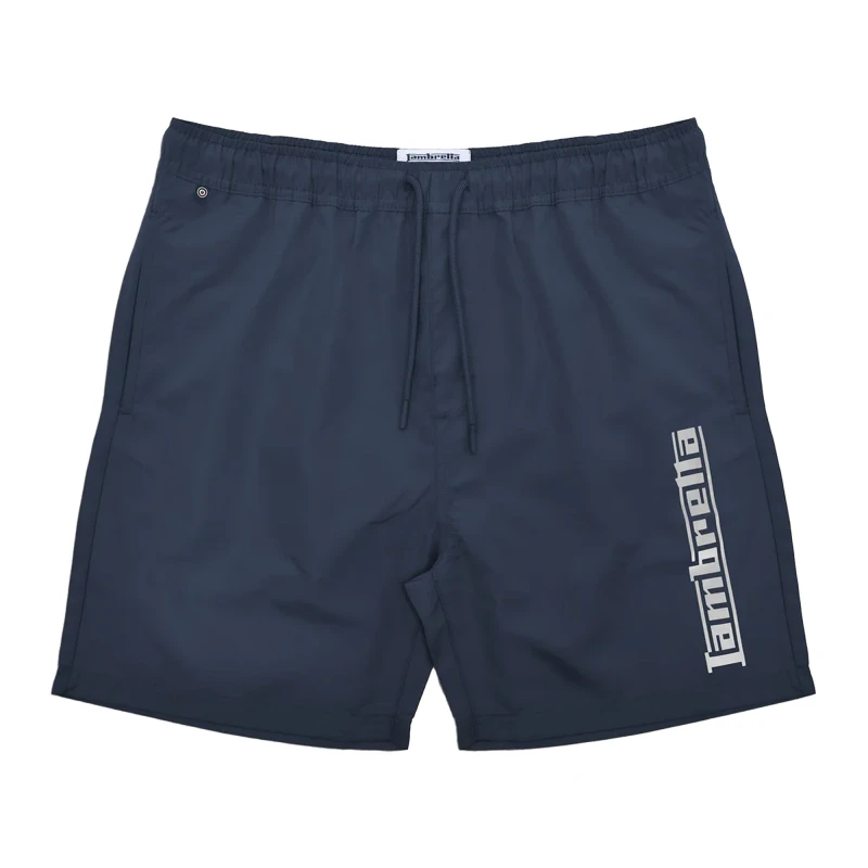 Image of Lambretta Lambretta Men SS25 Swim Shorts in Navy Size: 34R Navy 34R Male 5063703802635