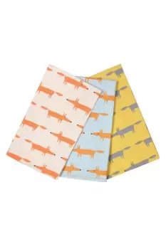 Image of Mr Fox Tea Towels Set of 3 Gift Box