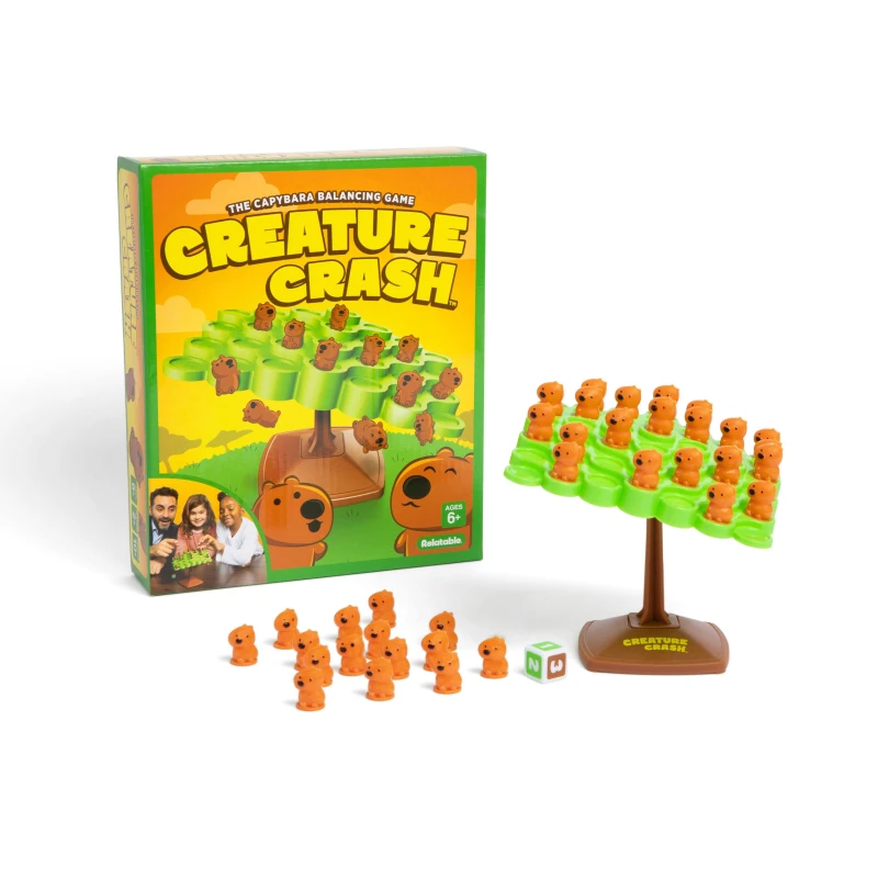 Image of WHAT DO YOU MEME? Creature Crash - A Wobbly Wild Capybara Balancing Game for Kids