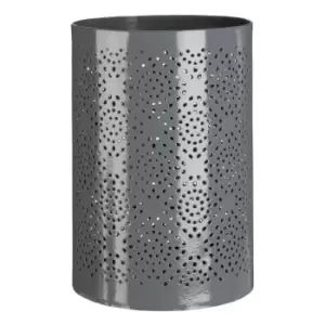 Image of Premier Housewares Complements Large Hurricane Candle Holder - Grey Finish