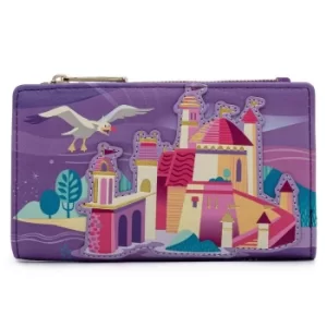 Image of Loungefly Disney Ariel Castle Collection Flap Wallet