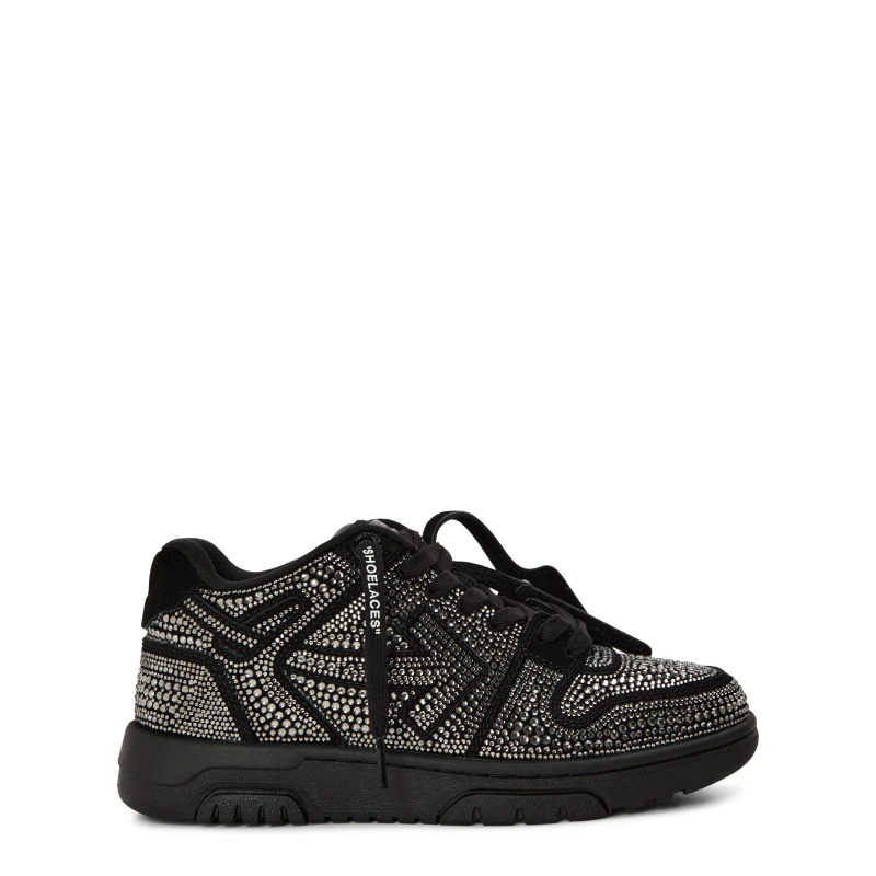 Image of Off White Womens Outofoffice Low-Top Trainers Black female 3 (36)