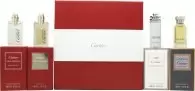 Image of Cartier Gift Set 5ml LEnvol de Cartier Eau de Parfum + 5ml Eau De Cartier Eau de Toilette + 4ml Declaration Eau de Toilette + 4ml Declaration Eau de P