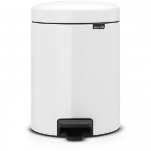 Image of Brabantia New Icon Pedal Recycling Bin - 2 x 2 Litre - White
