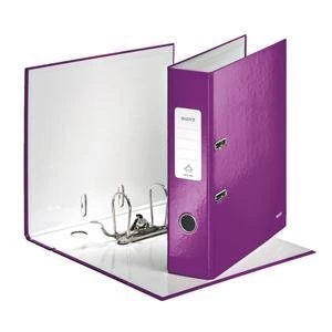 Image of Original Leitz WOW A4 Laminated Lever Arch File 80mm Spine 600 Sheet