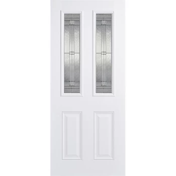 Image of Malton External Glazed White GRP 2 Lite Door - 838 x 1981mm
