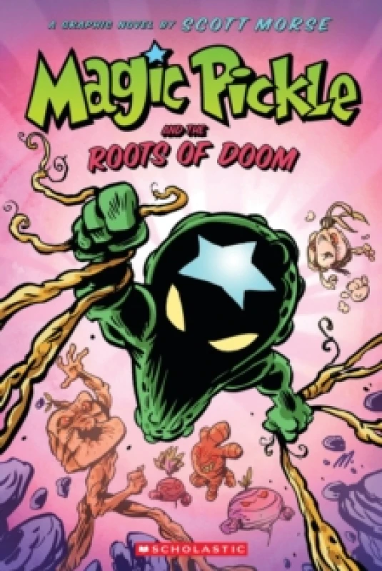 Image of magic pickle and the roots of doom a graphic novel 9781338188042