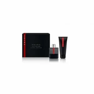 Image of Prada Luna Rossa Carbon Gift Set 50ml Eau de Toilette & 100ml Shower Gel
