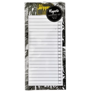 Image of Value Magnetic Shopping List Pad - Monochrome Jungle Design
