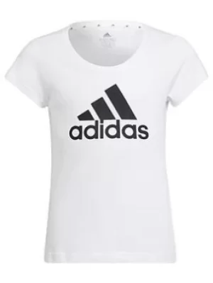 Image of Adidas Older Girls Big Logo T-Shirt