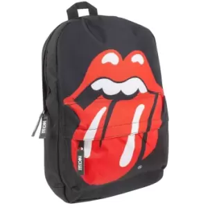Image of Rock Sax Tongue The Rolling Stones Backpack (One Size) (Black/Red)