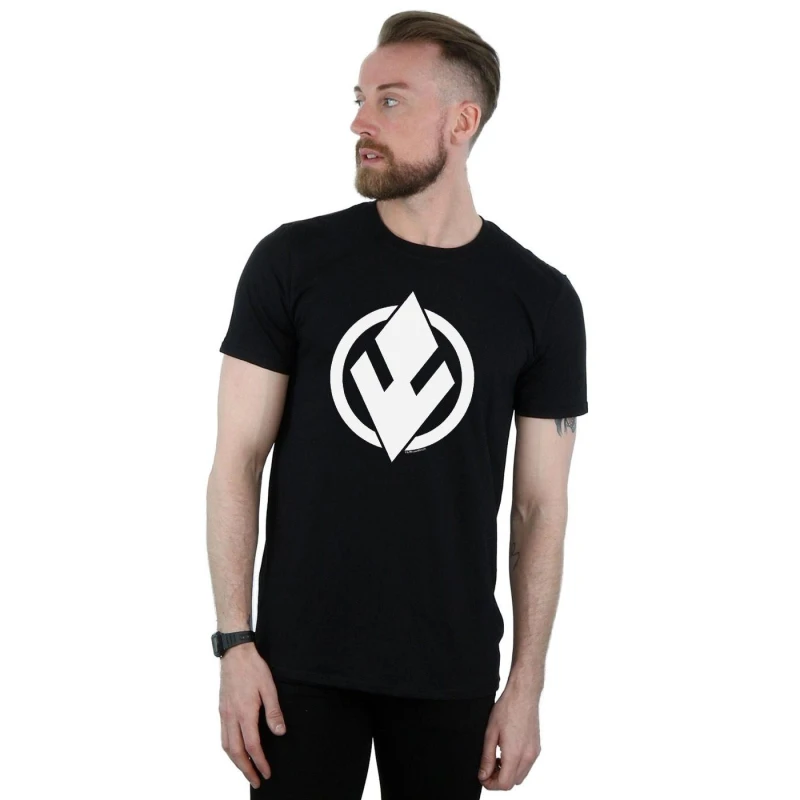 Image of Disney Men Star Wars The Rise Of Skywalker Sith Logo T-Shirt in Black Size: Small Black S Male 5059400144697