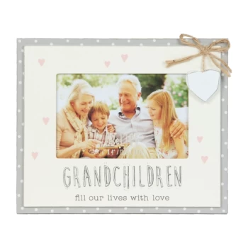 Image of 6" x 4" - Love Life Bunting Photo Frame - Grandchildren