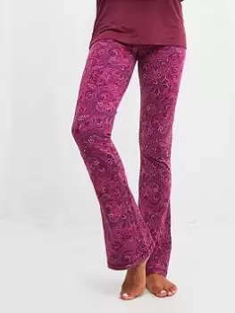 Image of Joe Browns Sloe Joes Paisley Flares - Red, Size 16, Women
