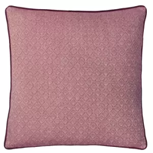 Image of Blenheim Geometric Cushion Berry, Berry / 45 x 45cm / Polyester Filled