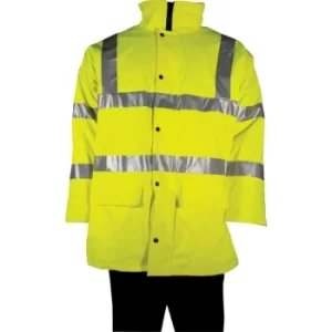 Image of Hi-vis Medium Yellow Breathable Coat CL3