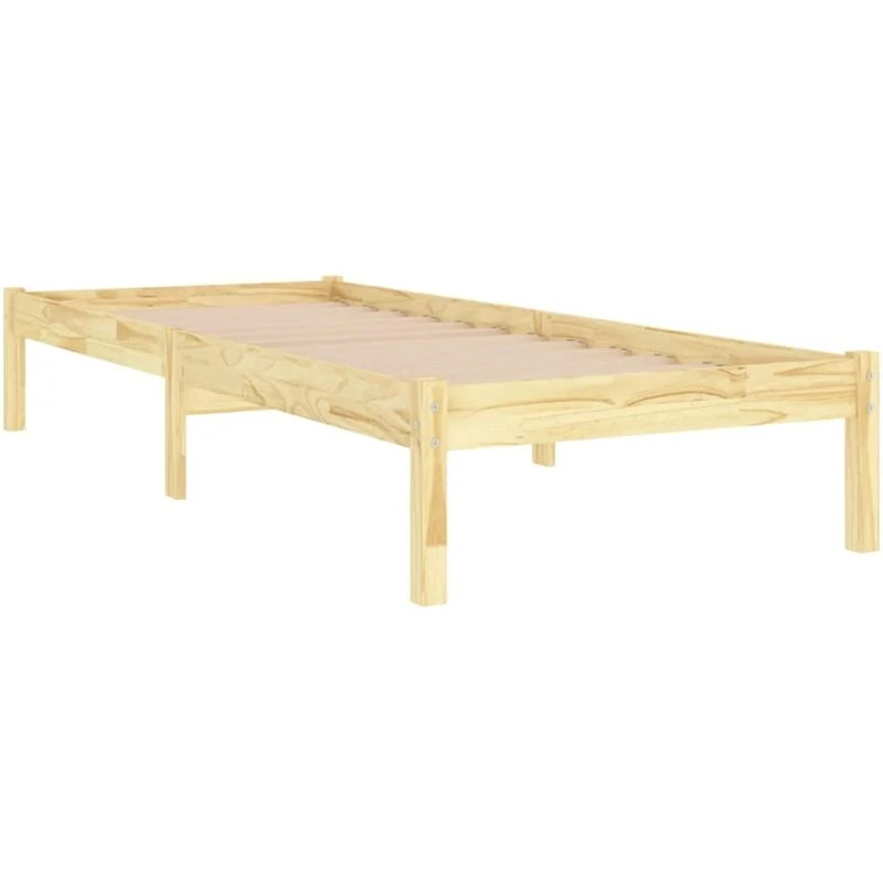 Image of VIDAXL Bed Frame without Mattress Solid Wood Small Single vidaXL 8720286762035