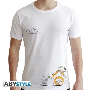 Image of Star Wars - Droids Mens Medium T-Shirt - White