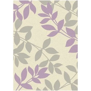 Image of Asiatic Focus Rug - 150 x 80cm - Mauve Leaf