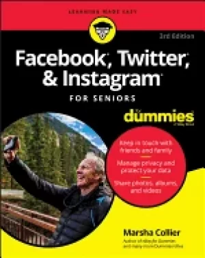 Image of facebook twitter and instagram for seniors for dummies