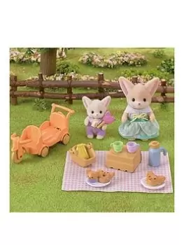 Image of Sylvanian Families Sunny Picnic Set Fennec Fox Sister & Baby