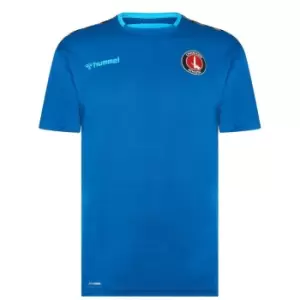 Image of Hummel Charlton Athletic Training Shirt Mens - Blue