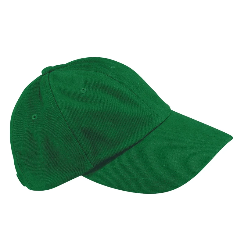 Image of Beechfield Beechfield Men Heavy Brushed Cotton Low Profile Cap in Green Green One Size Male 5063377403008
