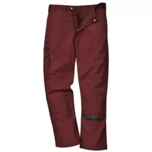 Image of Portwest Bradford S891 Trousers Maroon 30" 31"