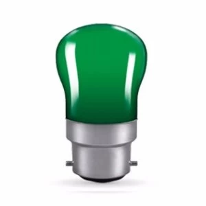 Image of Crompton 15W Bayonet Cap Pygmy Sign Bulb - Green