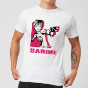 Image of Star Wars Rebels Sabine Mens T-Shirt - White - XL