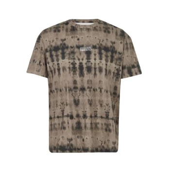 Image of AllSaints Tied Up Short Sleeve Crew - STORMY LILAC