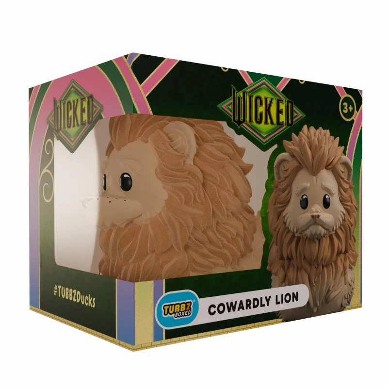 Image of TUBBZ Box-Ausgabe: Wicked for Good - Cowardly Lion Cosplaying Gummiente Vinylfigur - Offizielle Sammelfigur fur Fans von Wicked Cowardly Lion (Boxed)