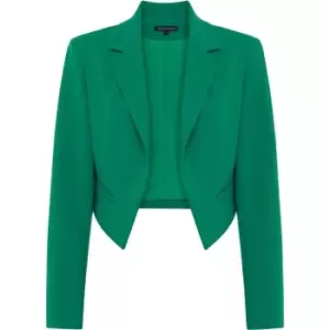 Image of French Connection Indi Whisper Ruth Cropped Blazer - Green
