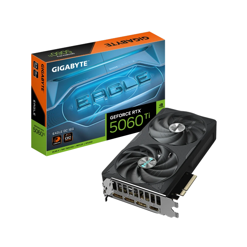 Image of Gigabyte GeForce RTX 5060 Ti WINDFORCE OC 16GB Graphics Card - GV-N506TWF2OC-16GD
