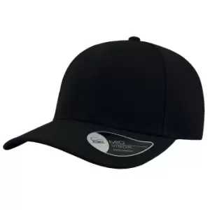 Image of Atlantis Beat Structured 6 Panel Cap (One Size) (Black)