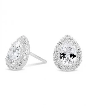 Image of Simply Silver Peardrop Cluster Earring
