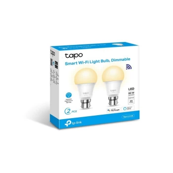 Image of TP Link Tapo L510B Smart WiFi Light Bulb Dimmable B22 - 2-Pack