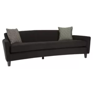Image of Olivia's Rana Black 3 Seater Sofa