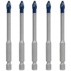 Image of Bosch Accessories EXPERT HEX-9 HardCeramic 2608900599 Tile drill bit set 5 Piece 6mm Hex shank 5 pc(s)