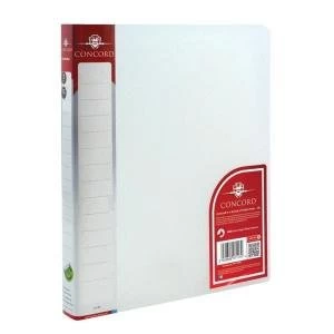 Image of Concord Natural A4 2 O Ring 25mm Polypropylene Ring Binder Clear Pack