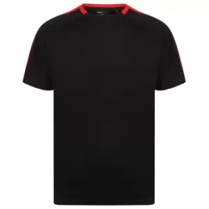 Image of Finden and Hales Unisex Team T-Shirt (S) (Black/Red)