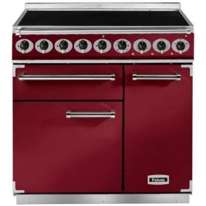 Image of Falcon F900DXEIRDN 85600 90cm Deluxe Induction Range Cooker - Red