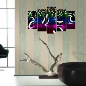 Image of 5PMX-068 Multicolor Decorative MDF Painting (5 Pieces)